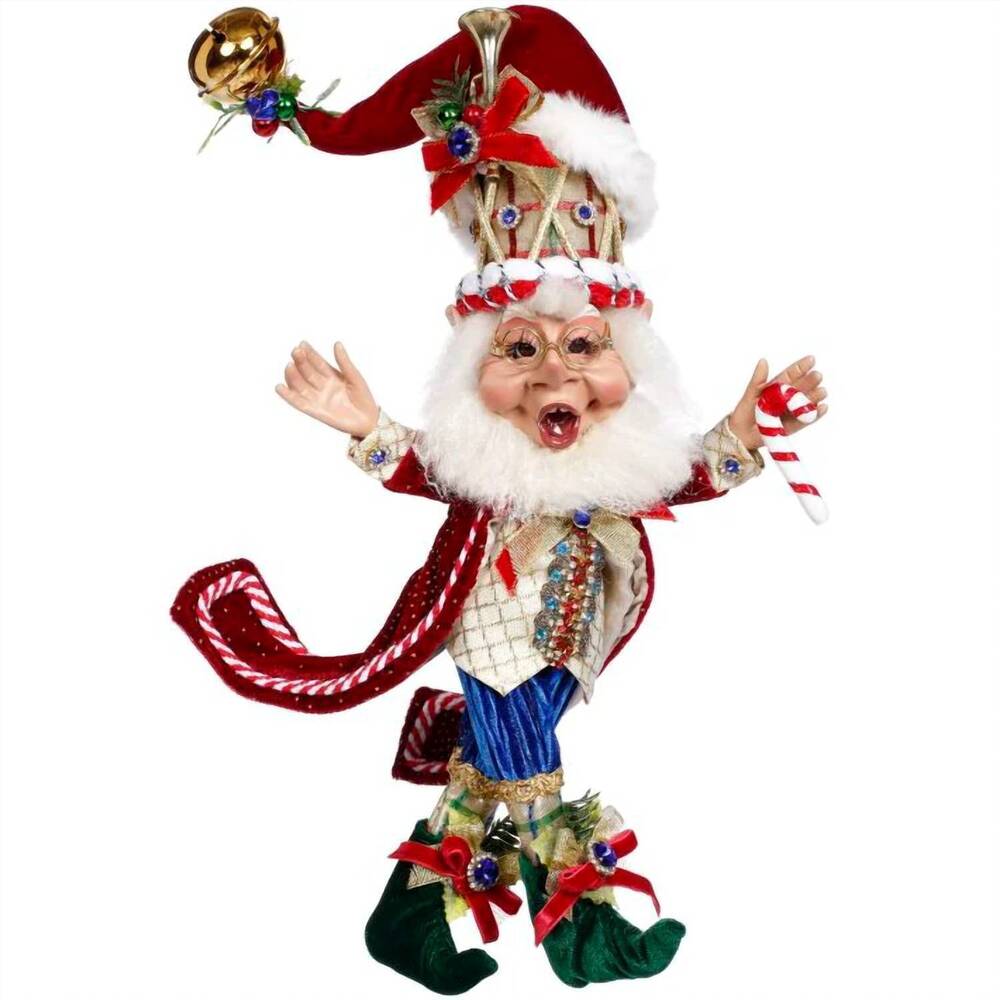 NEW MARK ROBERTS christmas party elf small 13" in red
